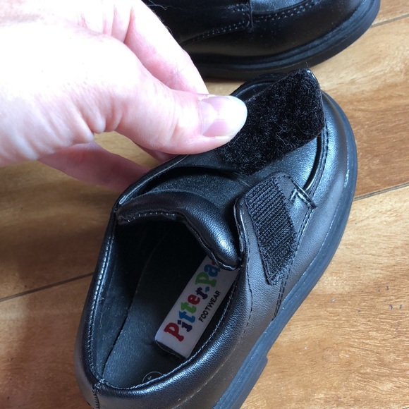 3/$20 Black toddler dress shoes with Velcro - Picture 5 of 5